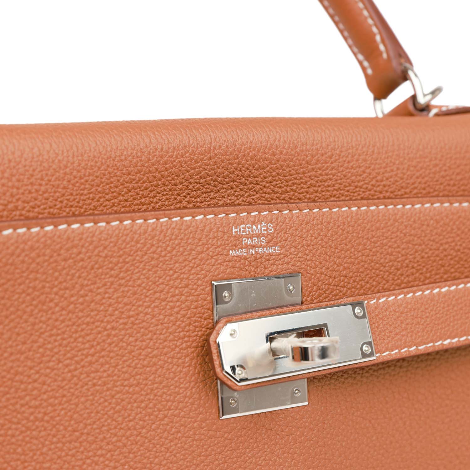 Hermes Kelly Retourne 28 Gold Togo Palladium Hardware - Exclusu