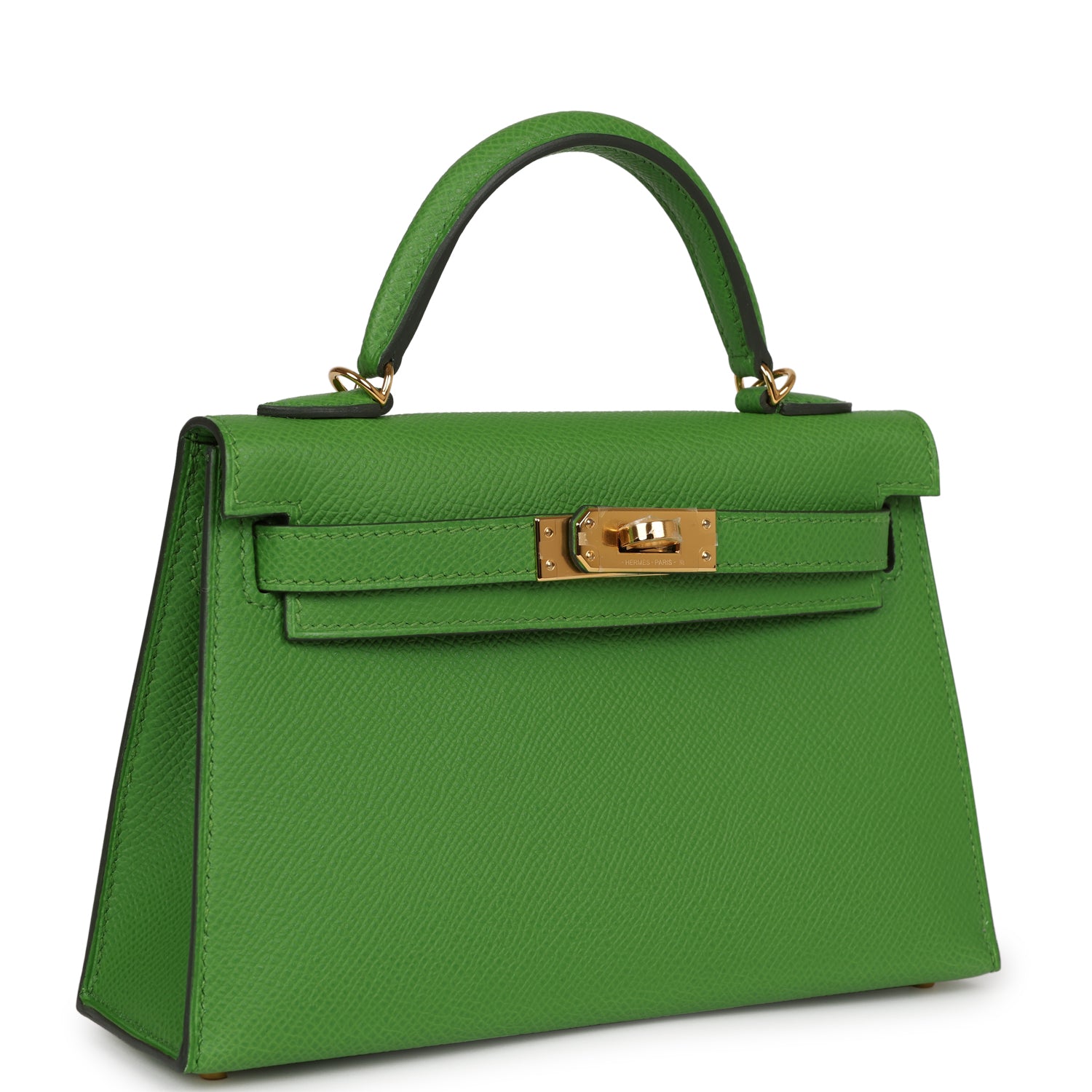Hermes Kelly Sellier 20 Vert Yucca Epsom Gold Hardware - Exclusu
