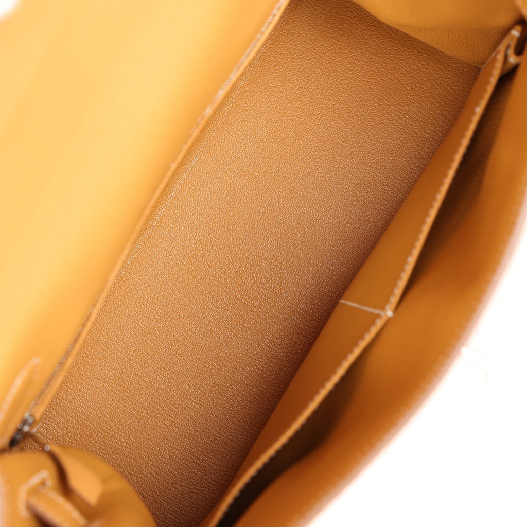 Hermes Kelly Retourne 28 Naturel Sable Togo Palladium Hardware - Exclusu
