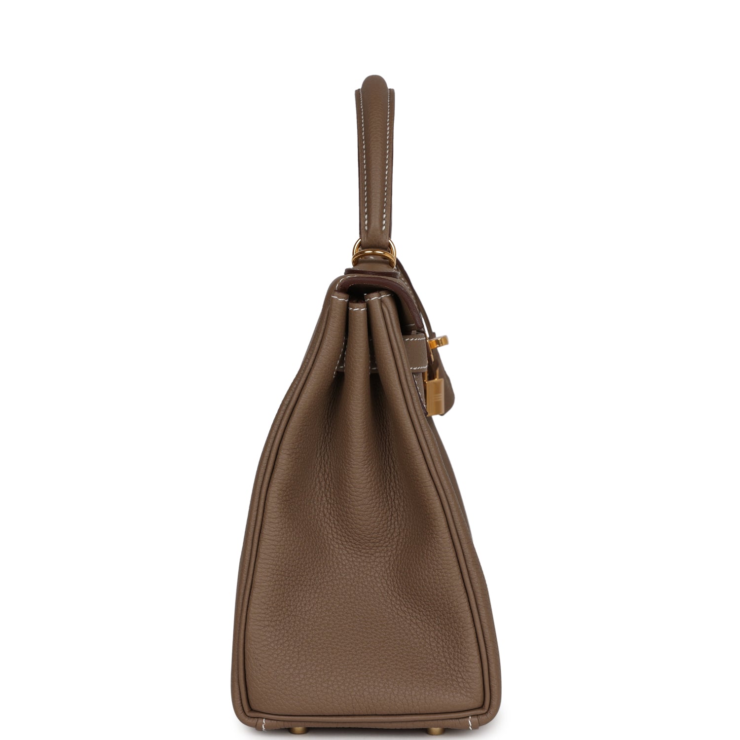 Hermes Kelly Retourne 28 Etoupe Togo Gold Hardware - Exclusu