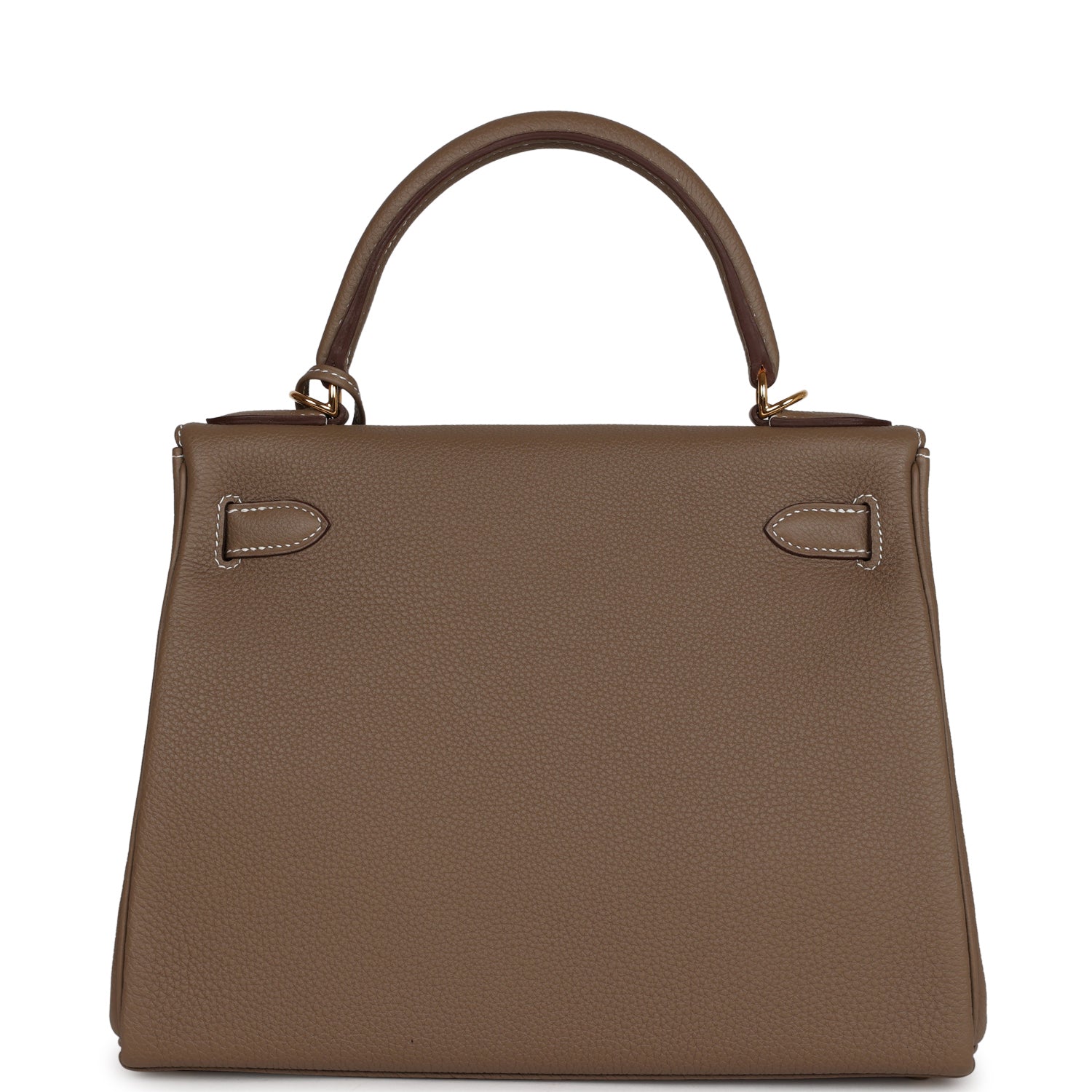 Hermes Kelly Retourne 28 Etoupe Togo Gold Hardware - Exclusu