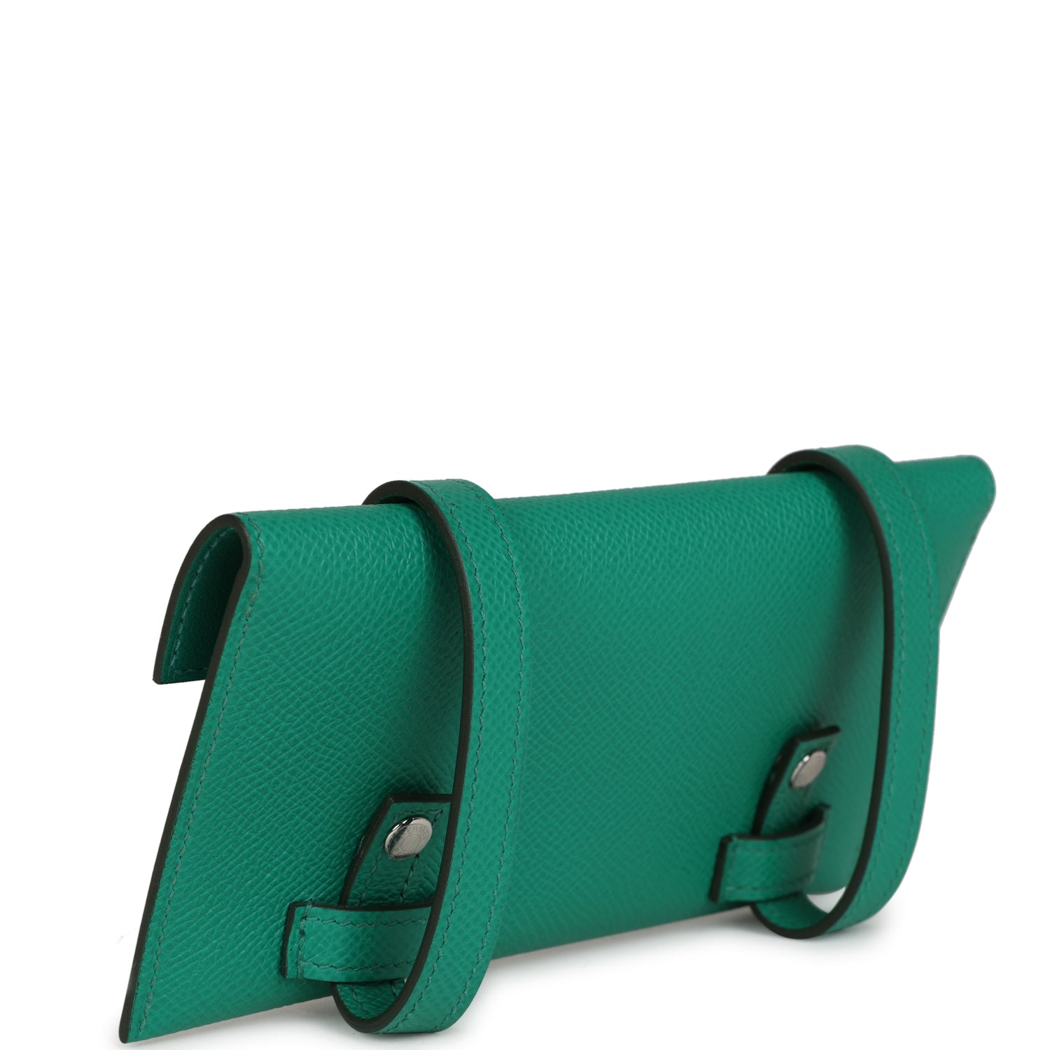 Hermes 'Quelle Idolle' Picto Kelly Doll Vert Fizz Epsom Palladium Hardware - Exclusu