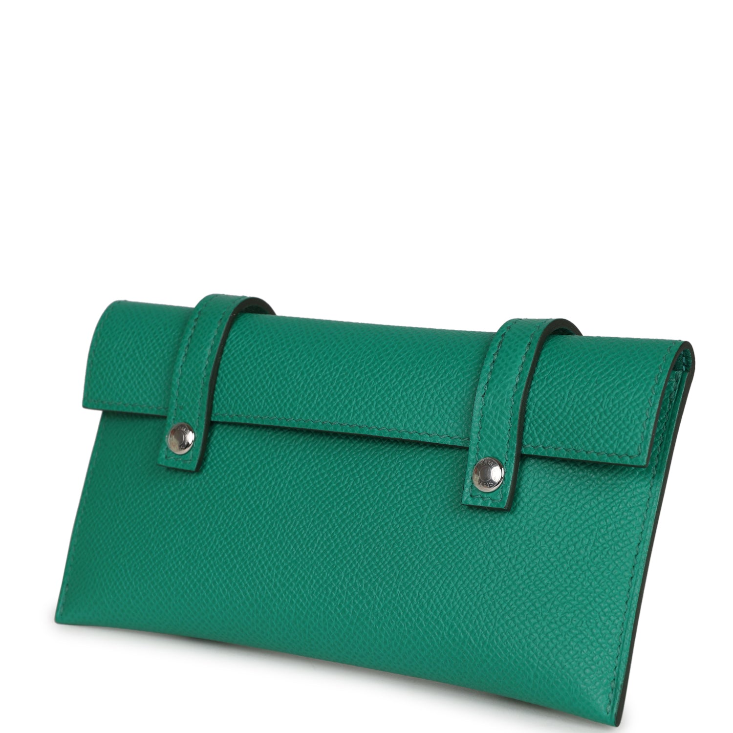Hermes 'Quelle Idolle' Picto Kelly Doll Vert Fizz Epsom Palladium Hardware - Exclusu