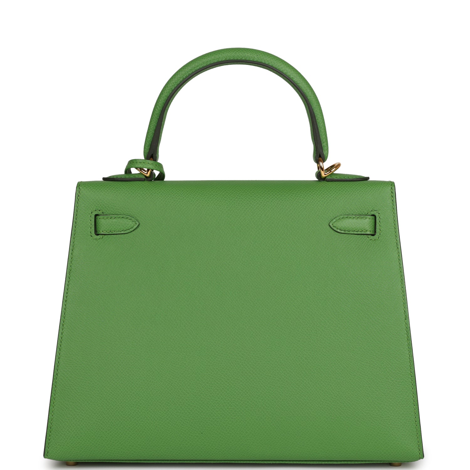 Hermes Kelly Sellier 25 Vert Yucca Epsom Gold Hardware - Exclusu