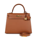 Hermes Kelly Sellier 25 Gold Madame Gold Hardware - Exclusu