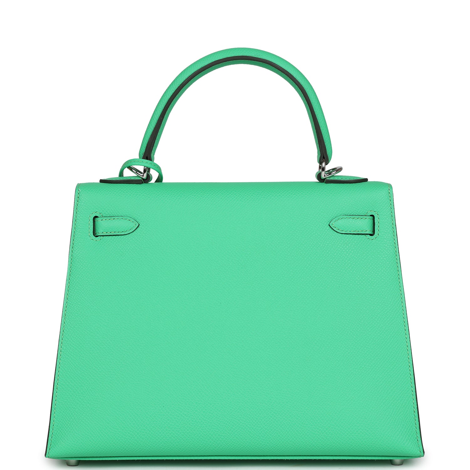Hermes Kelly Sellier 25 Vert Comics Epsom Palladium Hardware - Exclusu