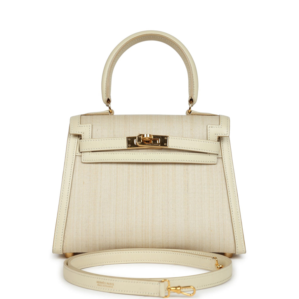 Hermes Kelly Sellier 20 Parchemin Crinoline and Box Gold Hardware - Exclusu