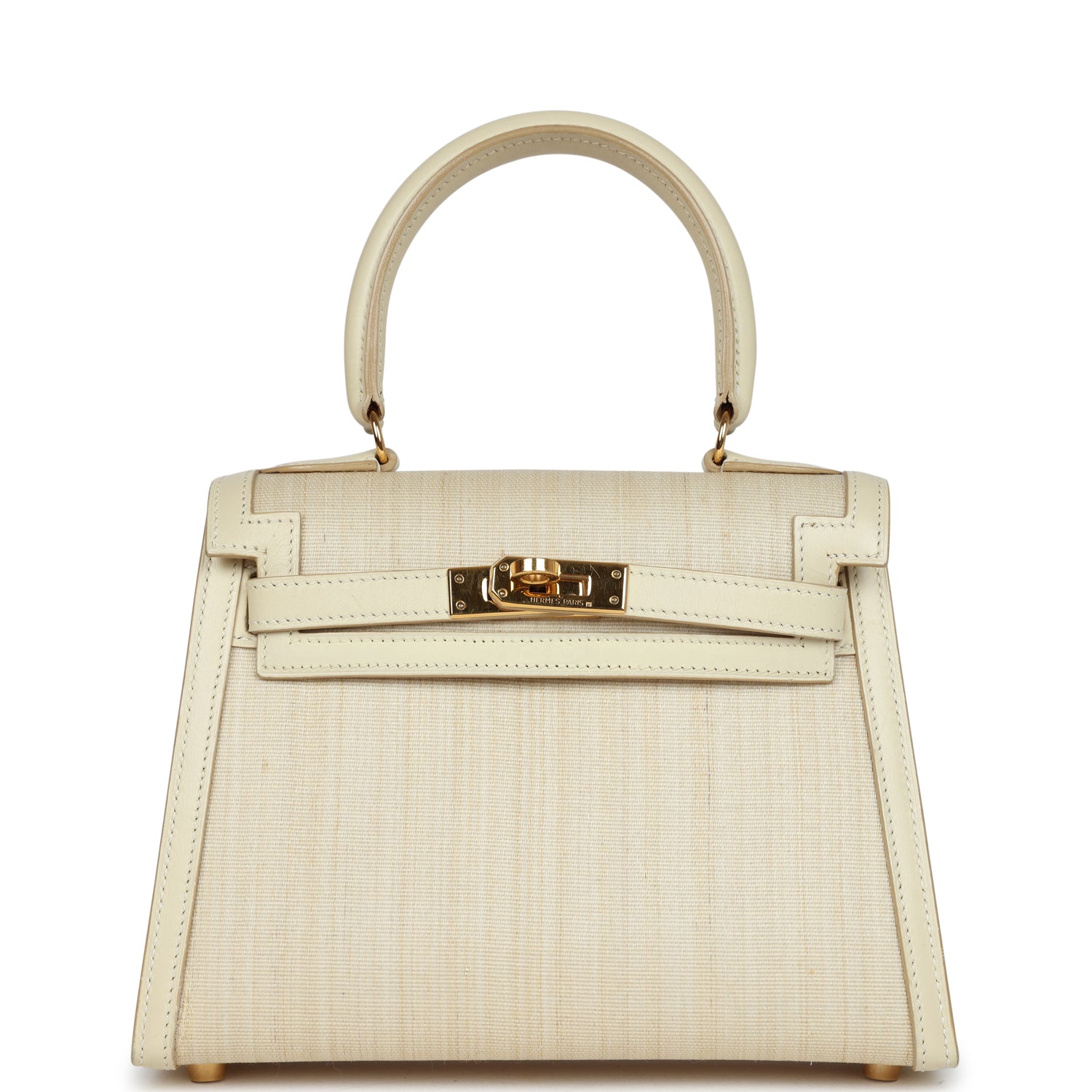 Hermes Kelly Sellier 20 Parchemin Crinoline and Box Gold Hardware - Exclusu