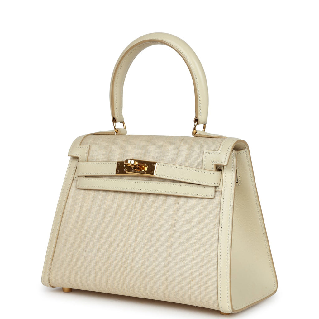 Hermes Kelly Sellier 20 Parchemin Crinoline and Box Gold Hardware - Exclusu