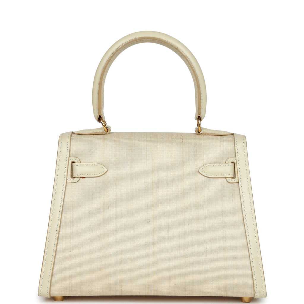 Hermes Kelly Sellier 20 Parchemin Crinoline and Box Gold Hardware - Exclusu