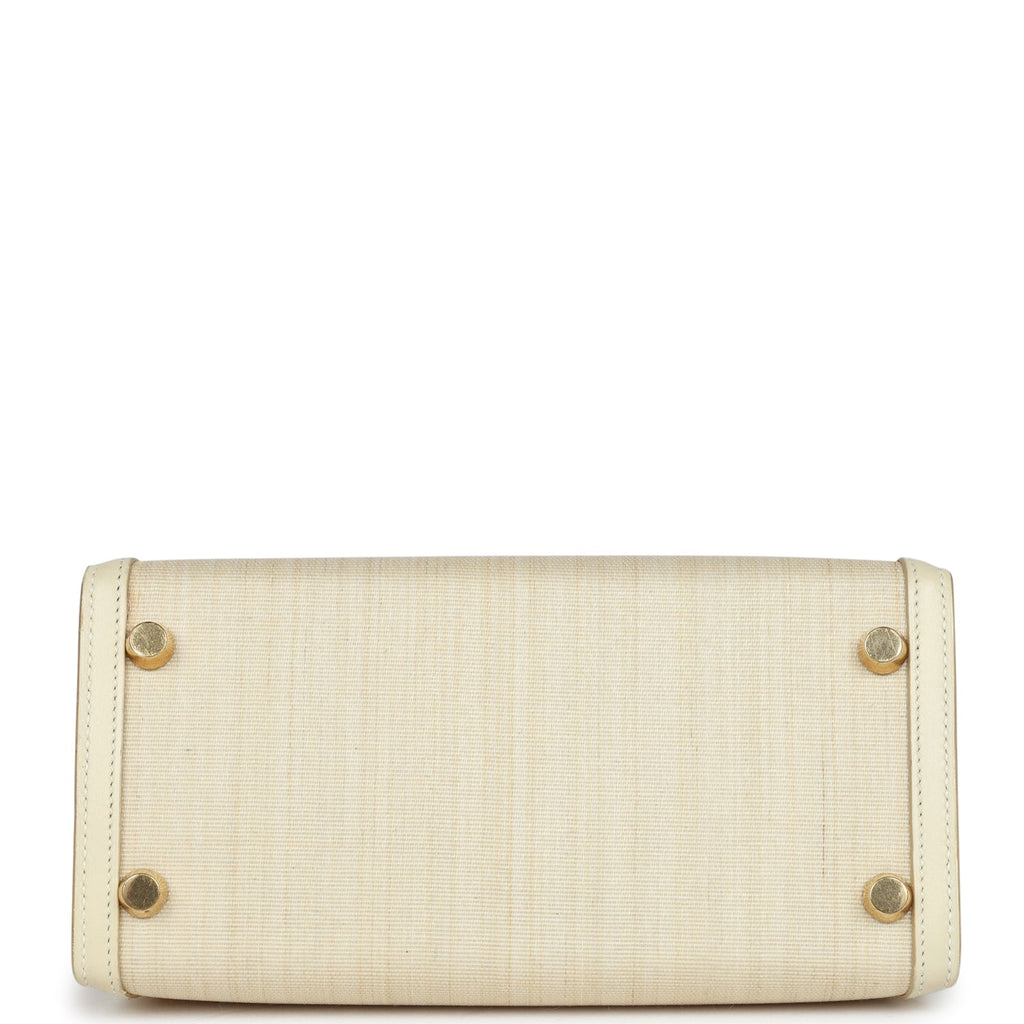 Hermes Kelly Sellier 20 Parchemin Crinoline and Box Gold Hardware - Exclusu