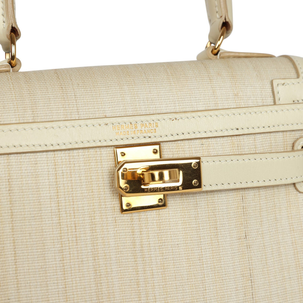 Hermes Kelly Sellier 20 Parchemin Crinoline and Box Gold Hardware - Exclusu