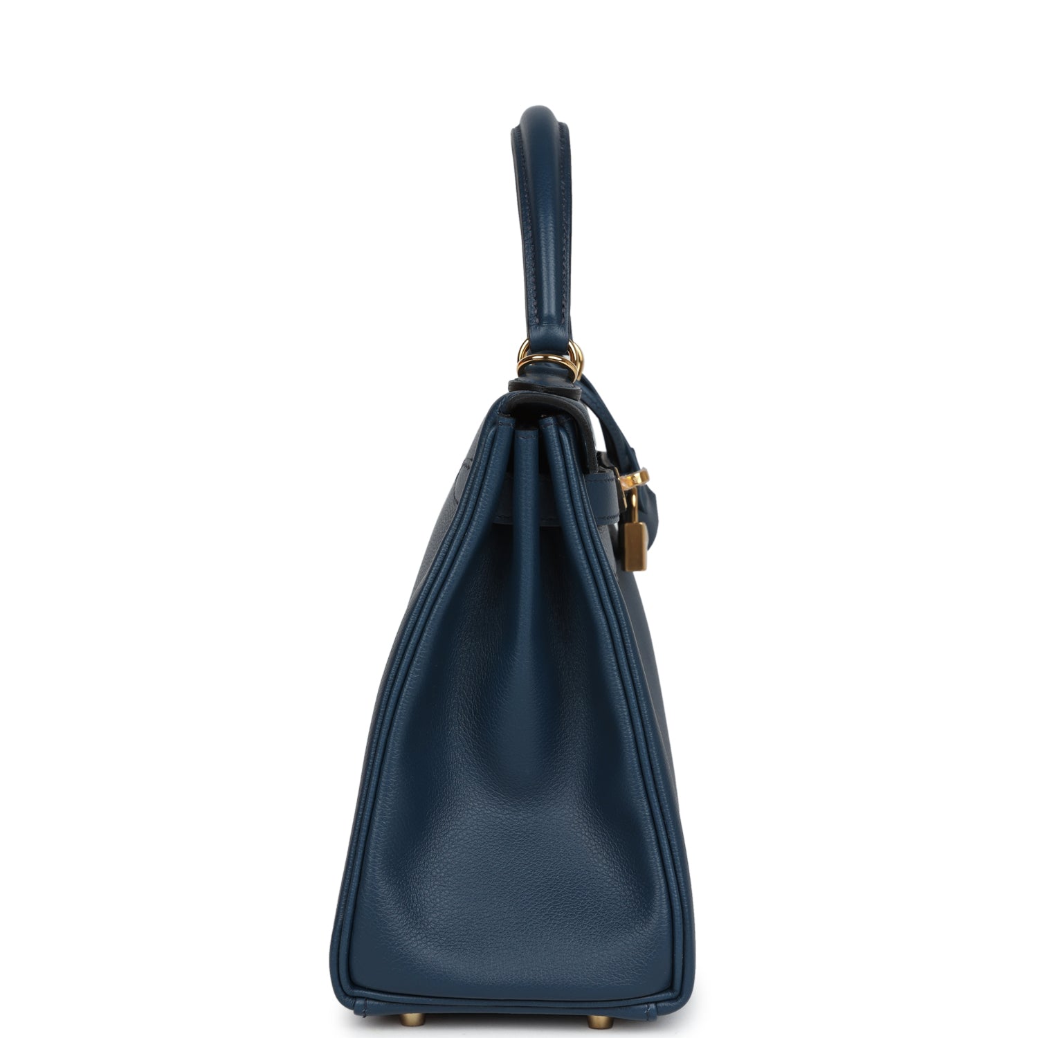 Hermes Kelly Retourne 28 Deep Bleu Evercolor Gold Hardware - Exclusu
