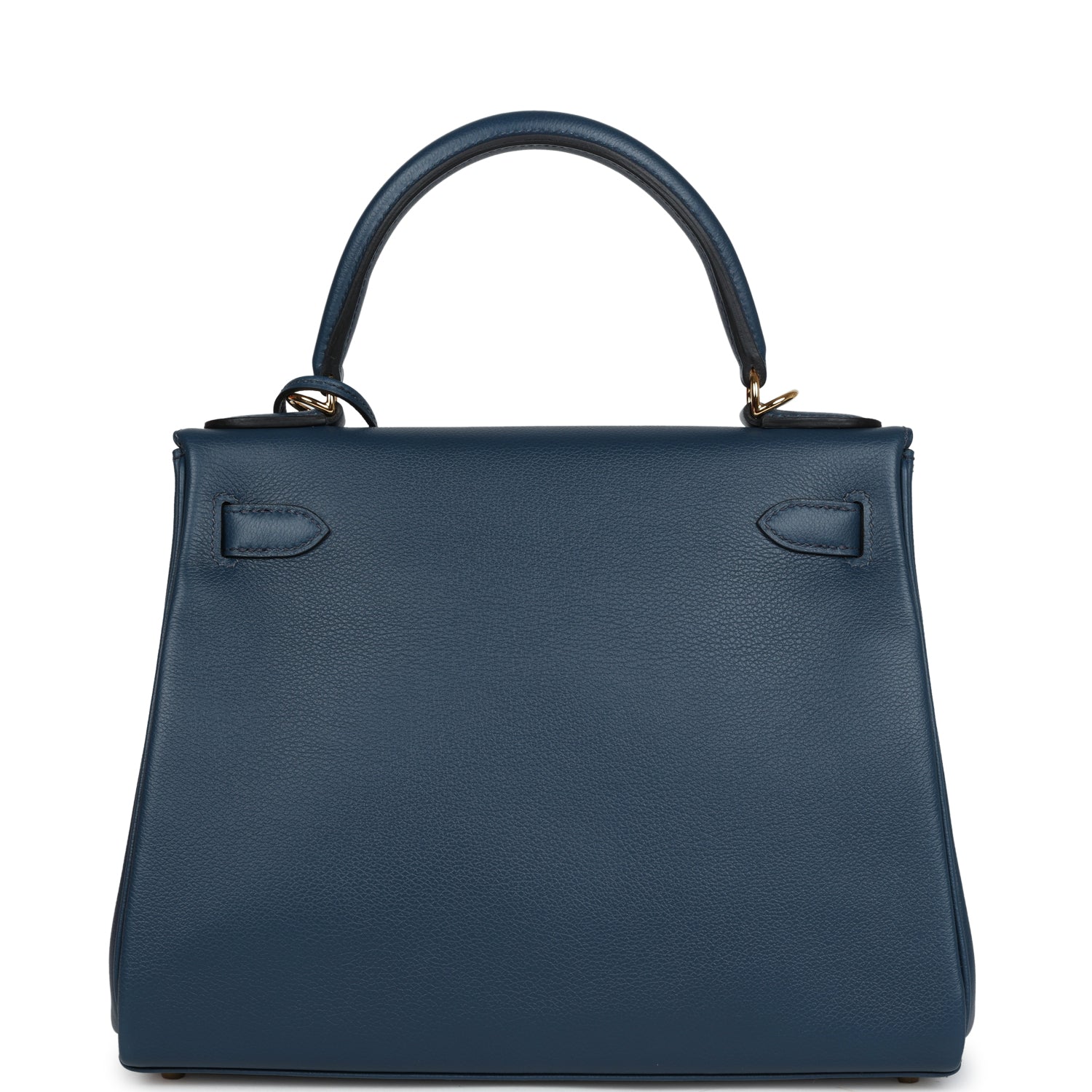 Hermes Kelly Retourne 28 Deep Bleu Evercolor Gold Hardware - Exclusu