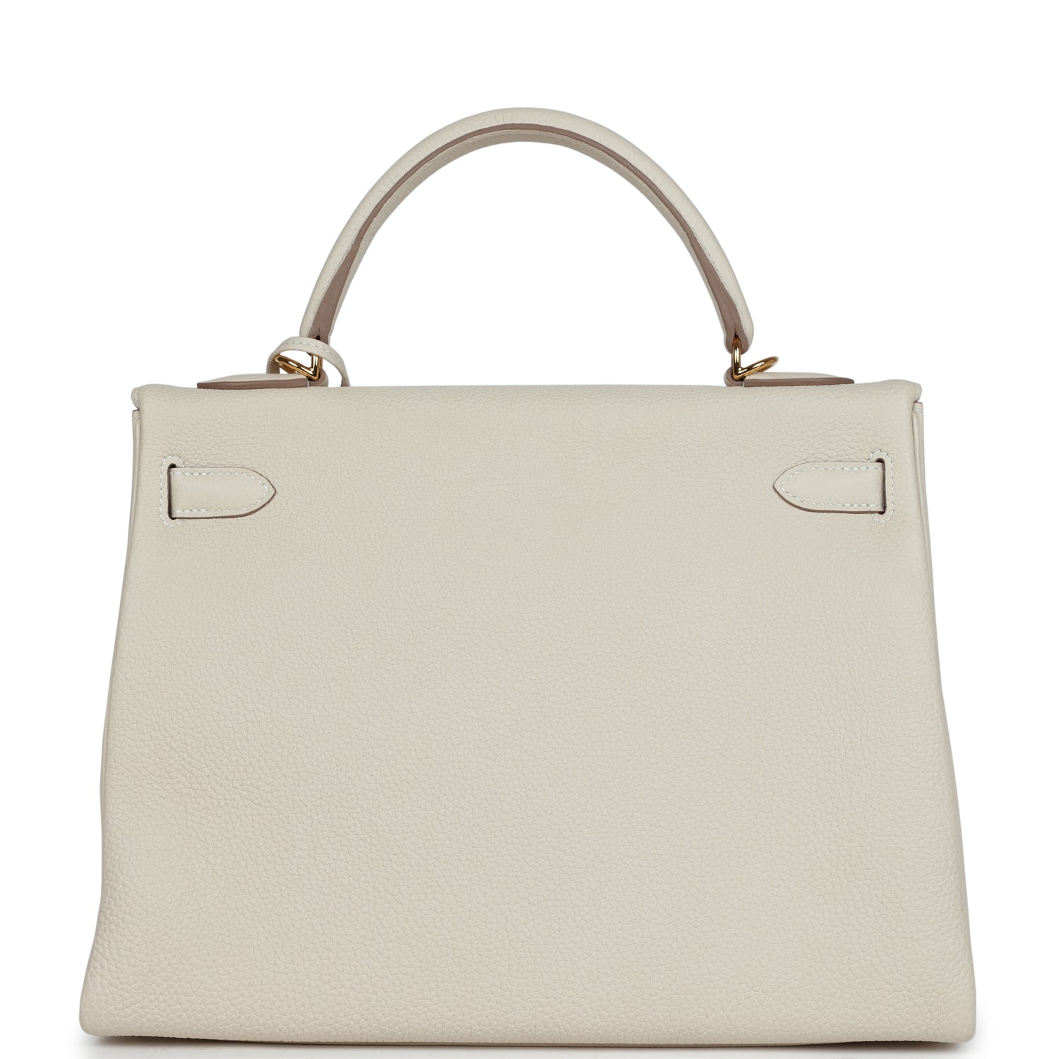 Hermes Kelly Retourne 32 Craie Togo Gold Hardware - Exclusu