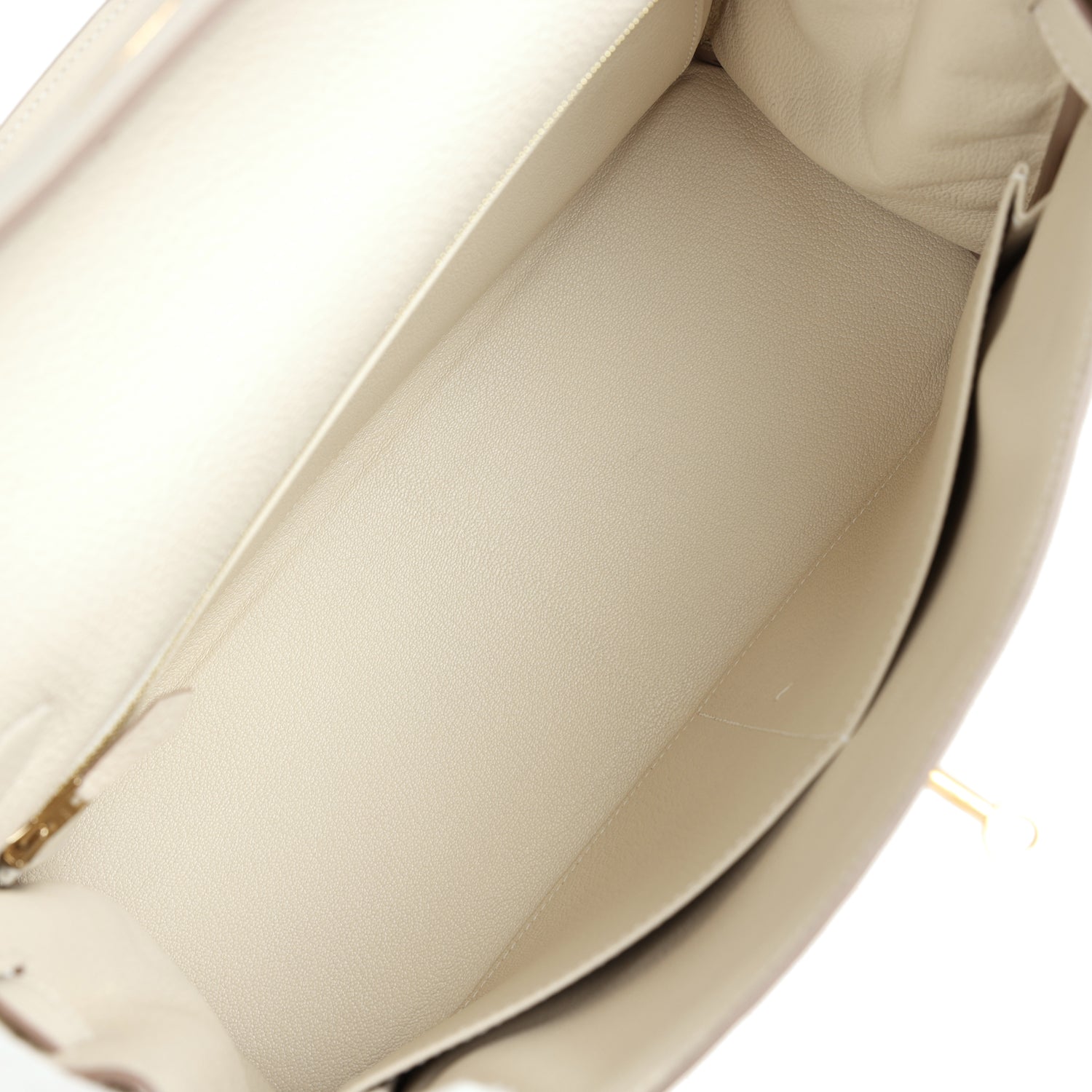 Hermes Kelly Retourne 32 Craie Togo Gold Hardware - Exclusu