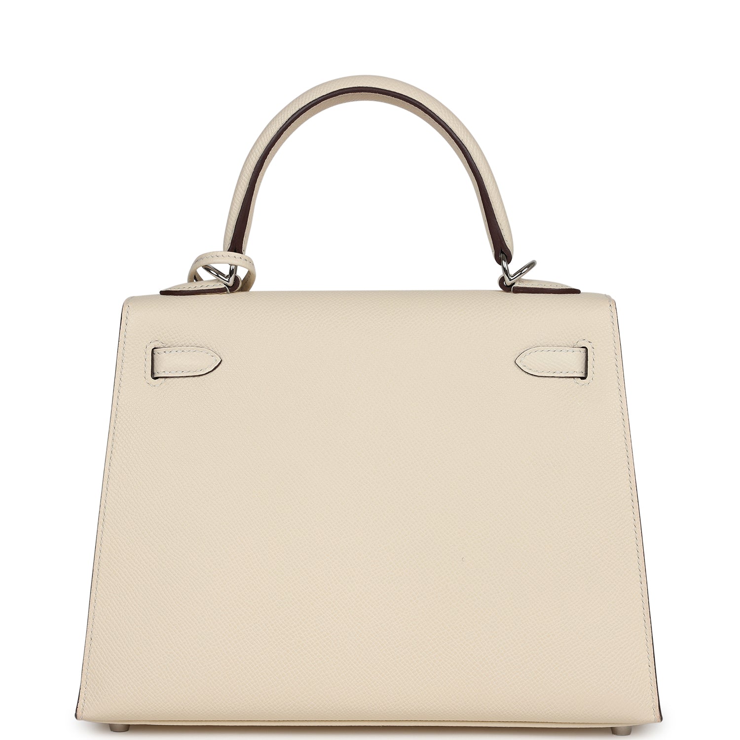 Hermes Kelly Sellier 25 Nata Verso Epsom Palladium Hardware - Exclusu
