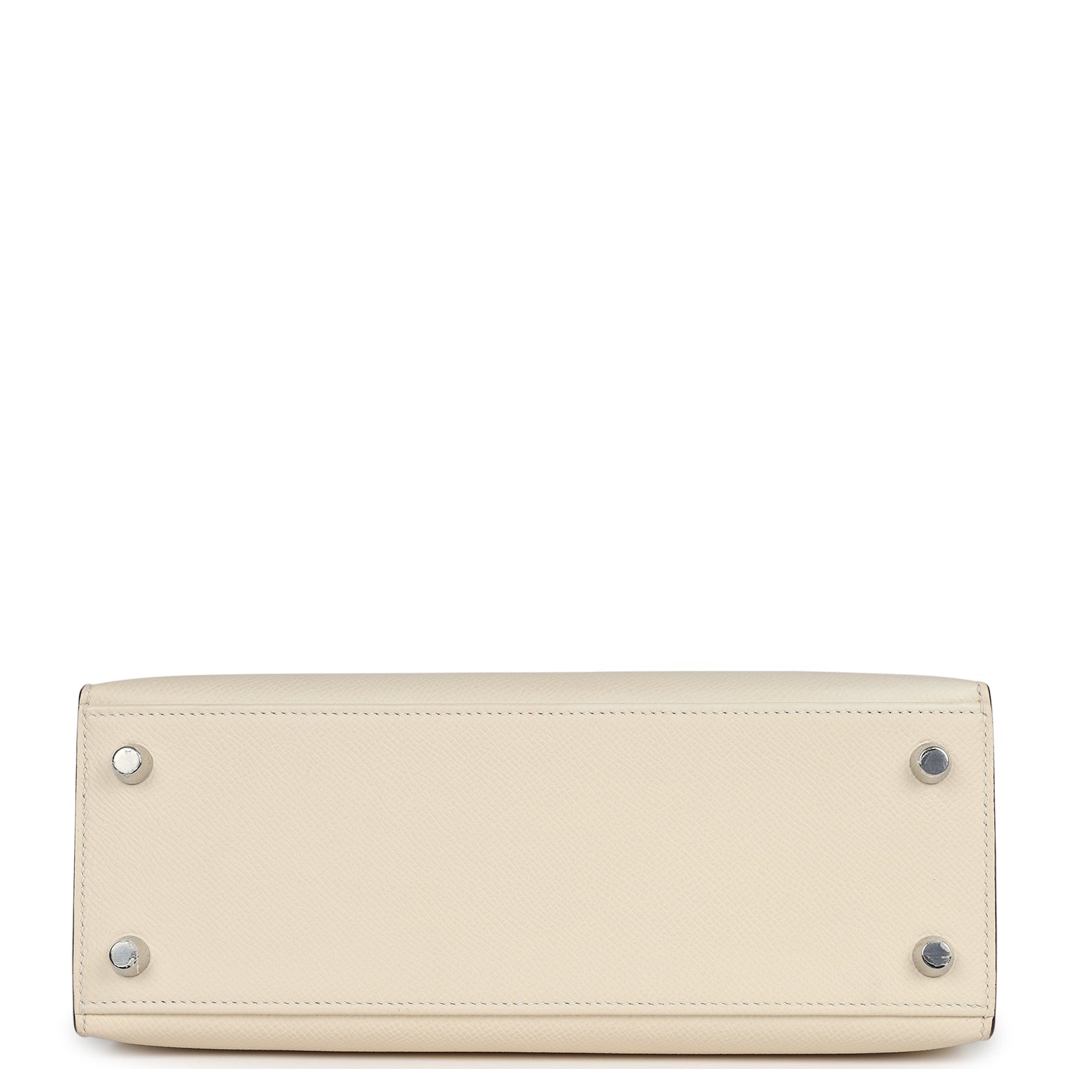 Hermes Kelly Sellier 25 Nata Verso Epsom Palladium Hardware - Exclusu