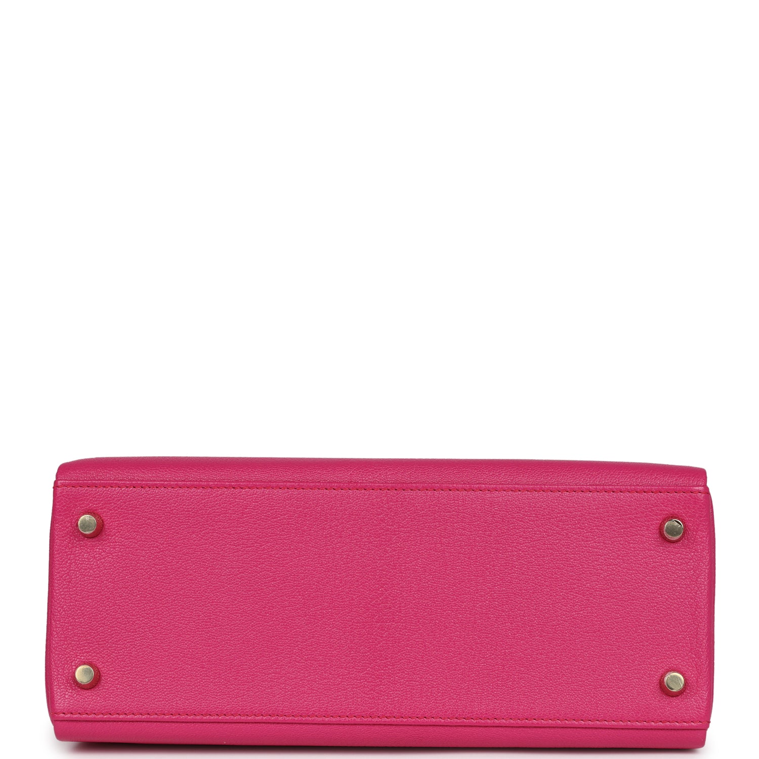 Hermes Kelly Retourne 28 Rose Shocking Chevre Gold Hardware - Exclusu