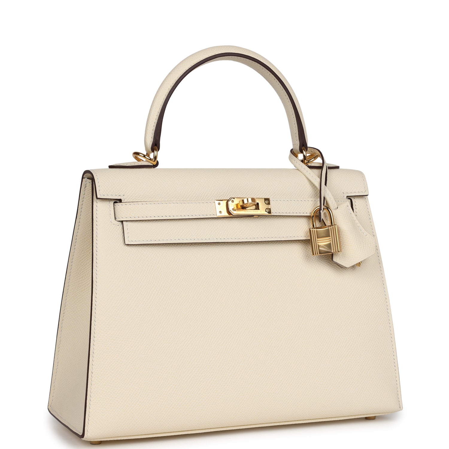 Hermes Kelly Sellier 25 Nata Epsom Gold Hardware - Exclusu