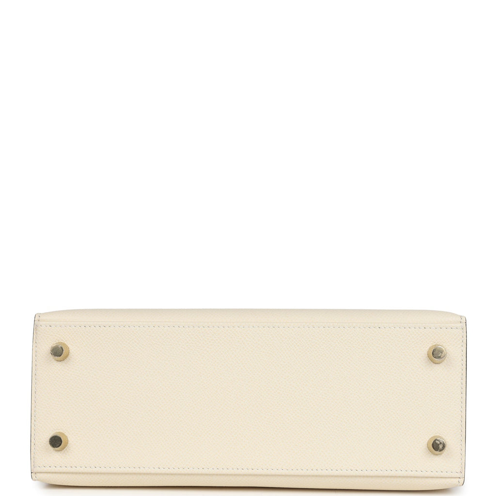 Hermes Kelly Sellier 25 Nata Epsom Gold Hardware - Exclusu