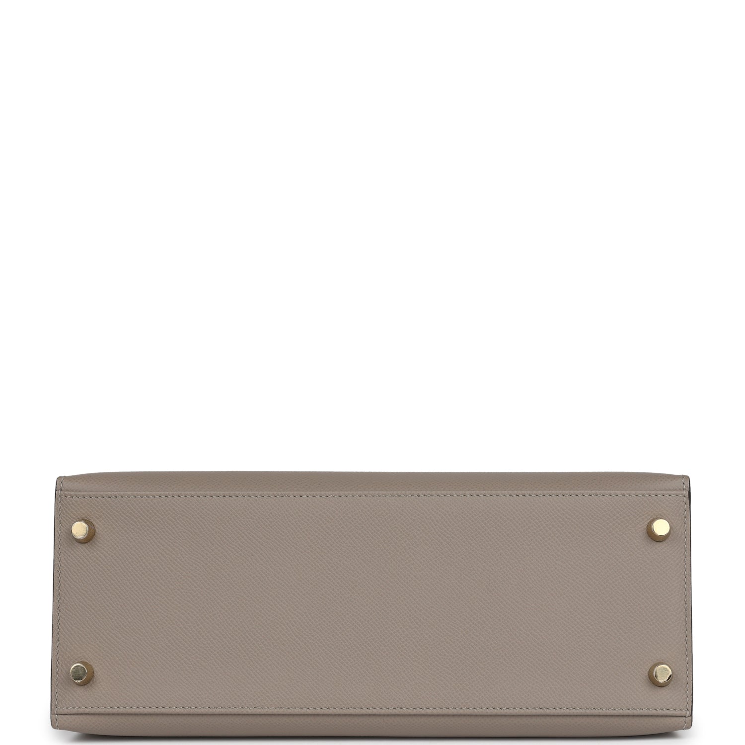 Hermes Special Order (HSS) Kelly Sellier 28 Gris Asphalte Verso Epsom Brushed Gold Hardware - Exclusu
