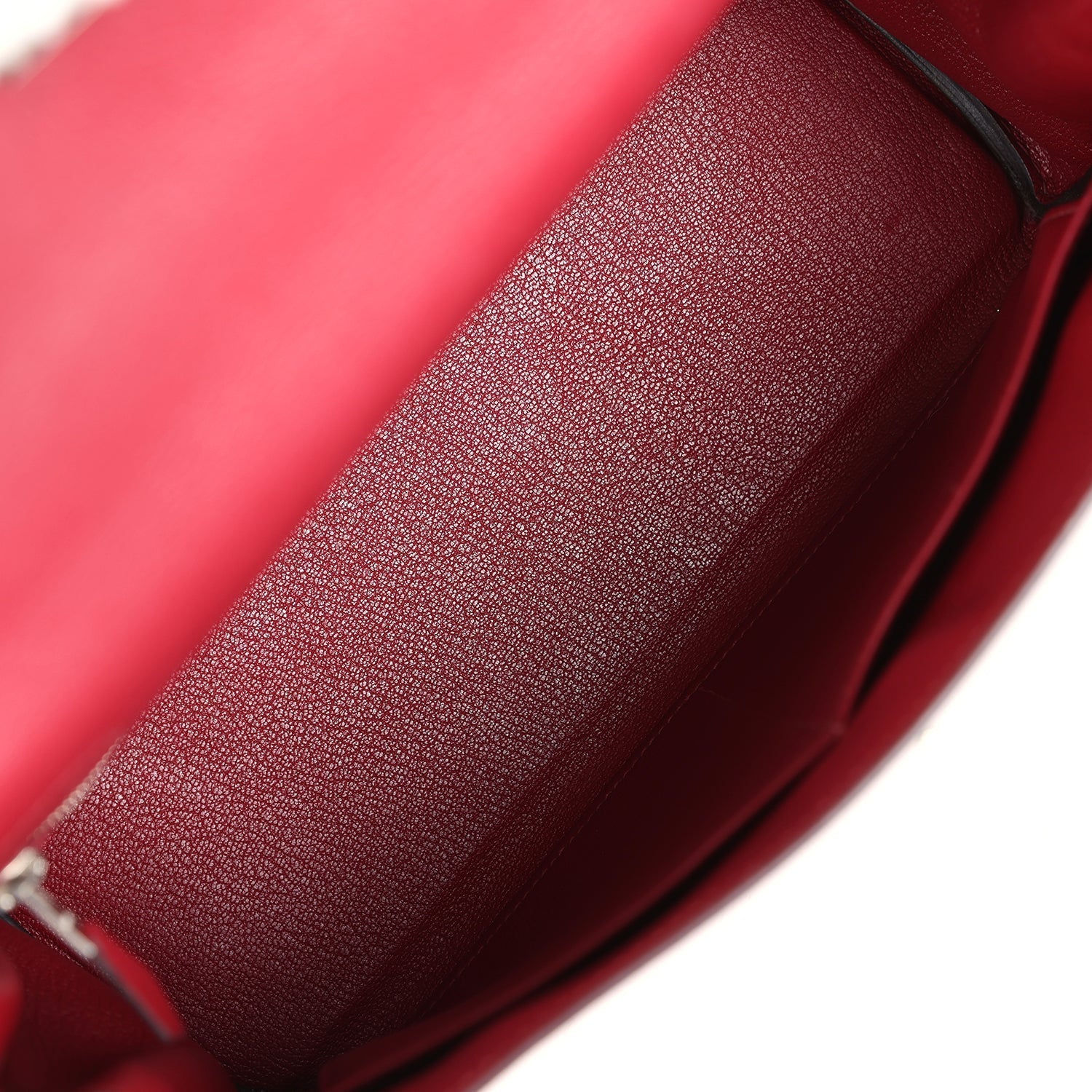 Hermes Kelly Retourne 28 Rouge Grenat Evercolor Palladium Hardware - Exclusu
