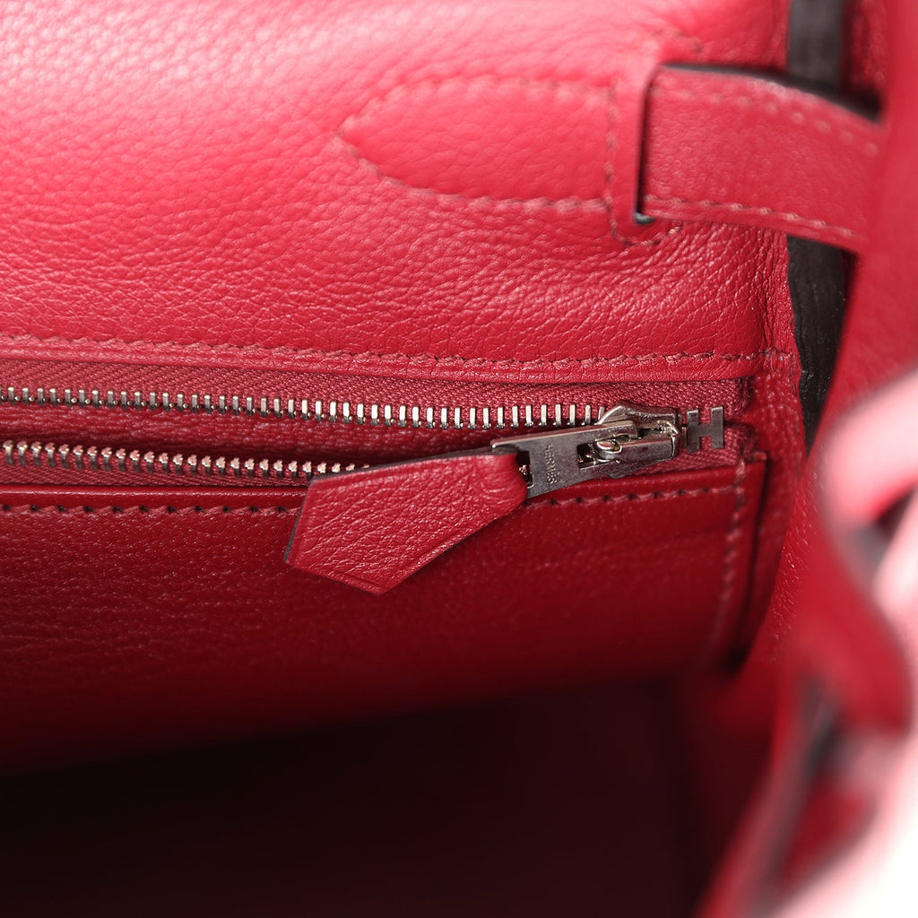 Hermes Kelly Retourne 28 Rouge Grenat Evercolor Palladium Hardware - Exclusu