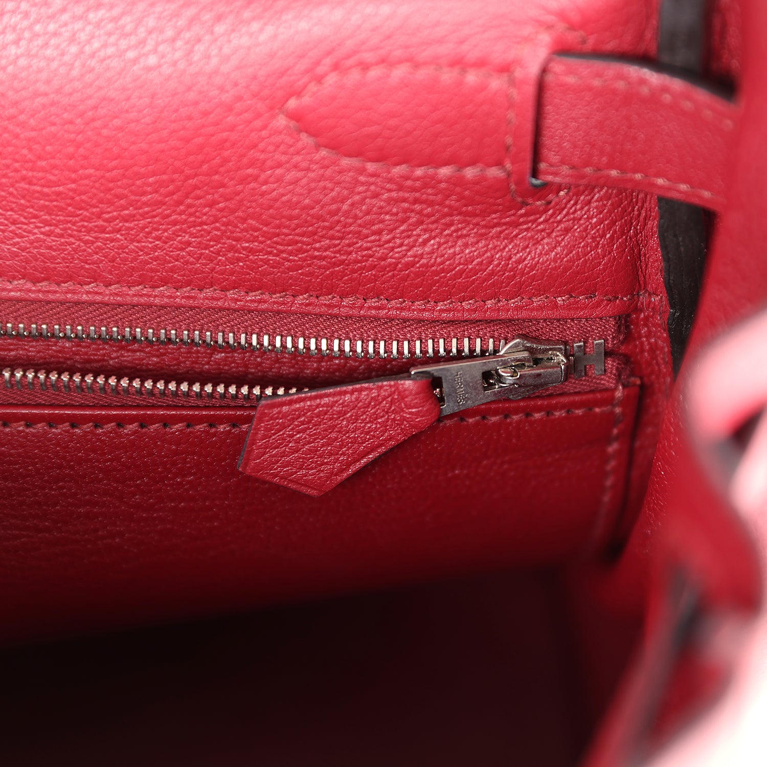 Hermes Kelly Retourne 28 Rouge Grenat Evercolor Palladium Hardware - Exclusu