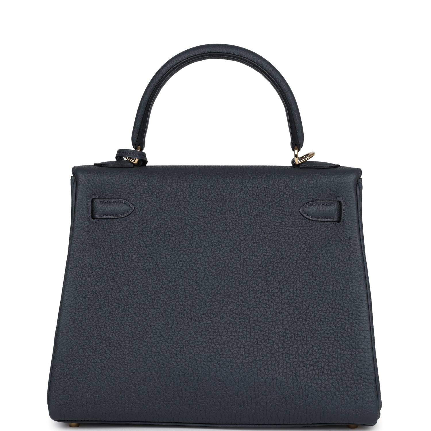 Hermes Kelly Retourne 25 Gris Misty Togo Permabrass Hardware - Exclusu