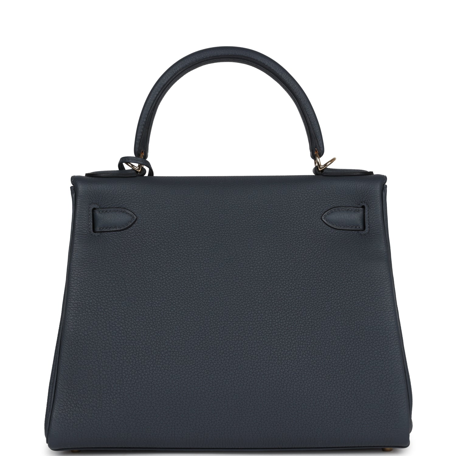 Hermes Kelly Retourne 28 Gris Misty Togo Permabrass Hardware - Exclusu