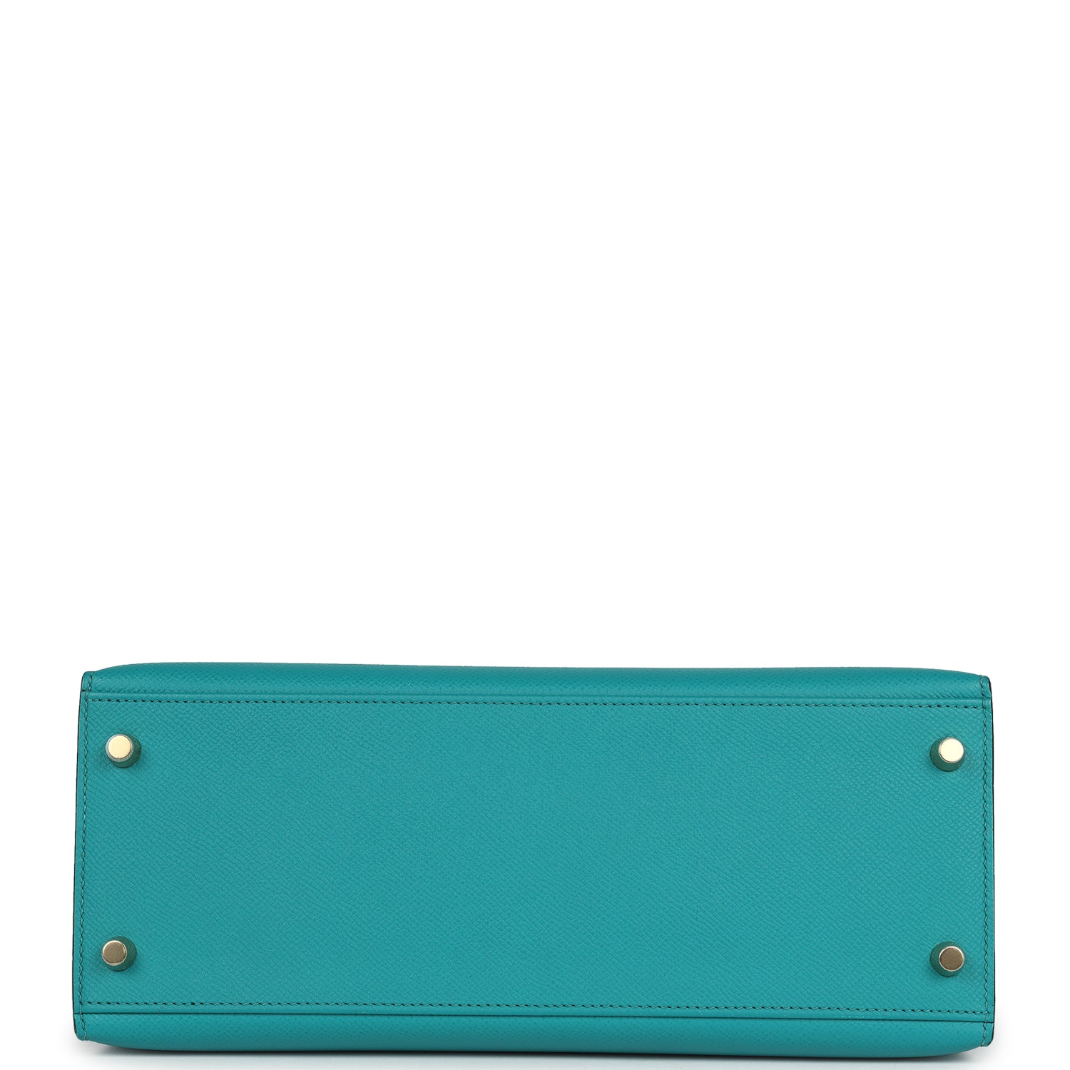 Hermes Kelly Sellier 28 Vert Verone Epsom Gold Hardware - Exclusu