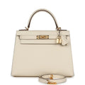 Hermes Kelly Sellier 28 Nata Epsom Gold Hardware - Exclusu