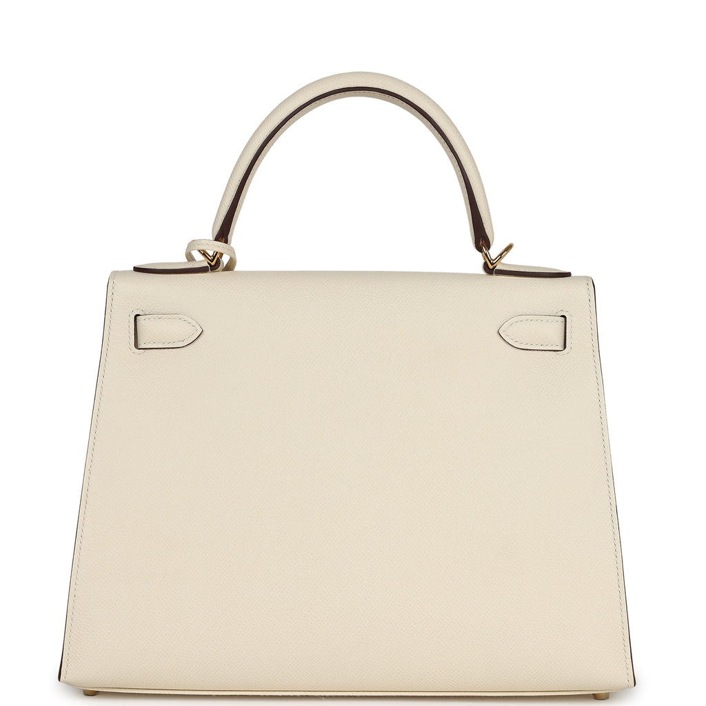 Hermes Kelly Sellier 28 Nata Epsom Gold Hardware - Exclusu