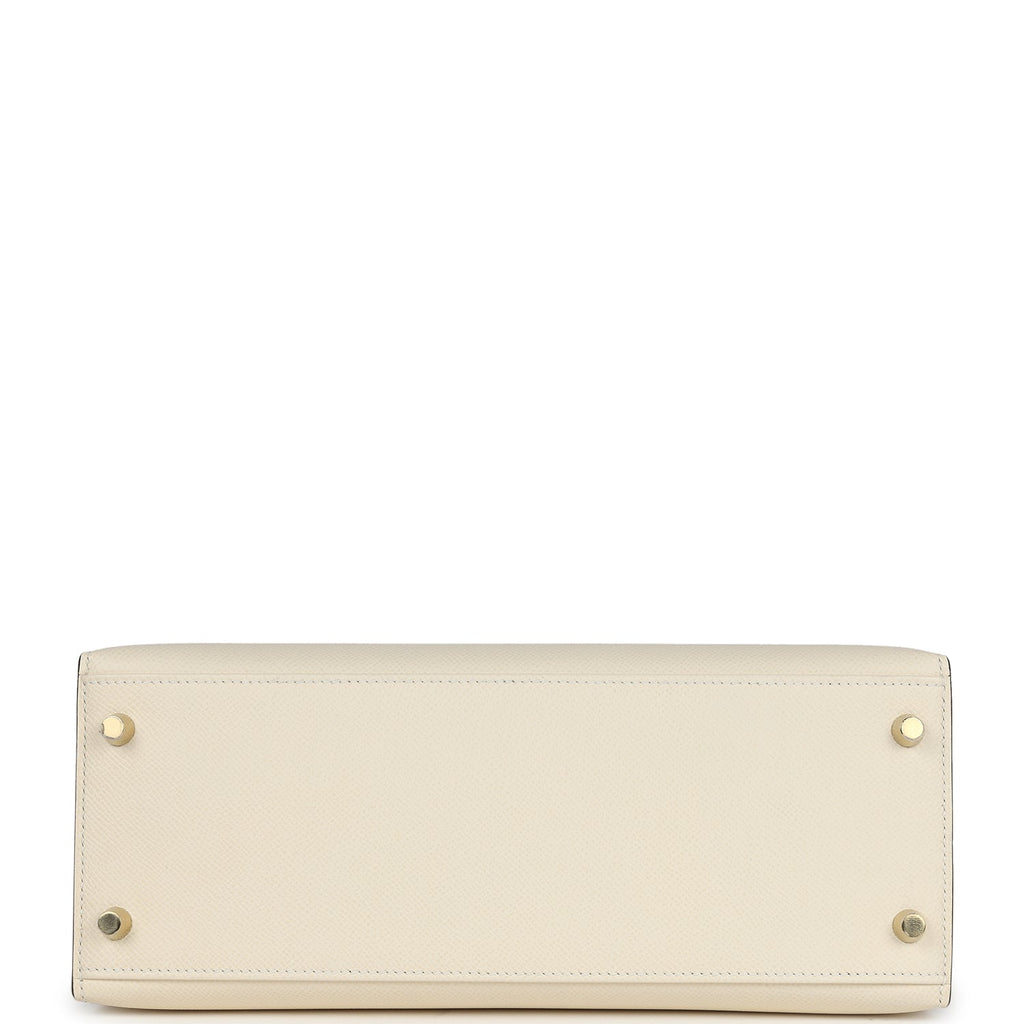 Hermes Kelly Sellier 28 Nata Epsom Gold Hardware - Exclusu