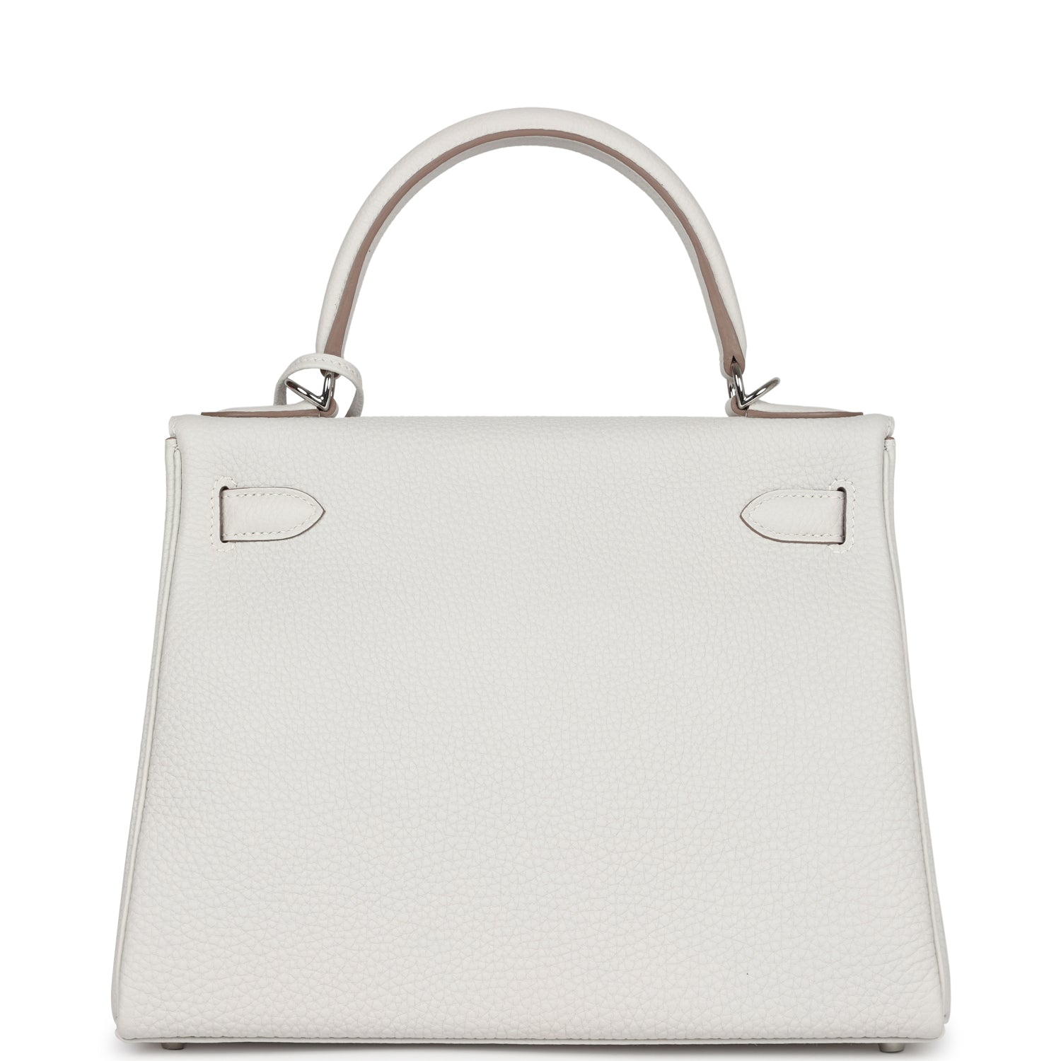 Hermes Kelly Retourne 28 Gris Pale Togo Palladium Hardware - Exclusu