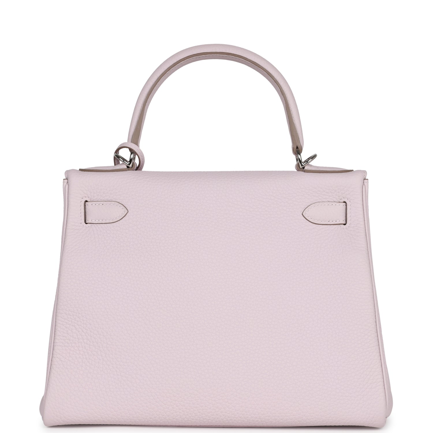 Hermes Kelly Retourne 28 Mauve Pale Clemence Palladium Hardware - Exclusu