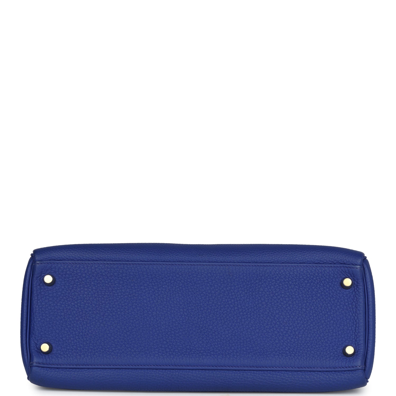 Hermes Kelly Retourne 32 Bleu Electric Togo Gold Hardware - Exclusu