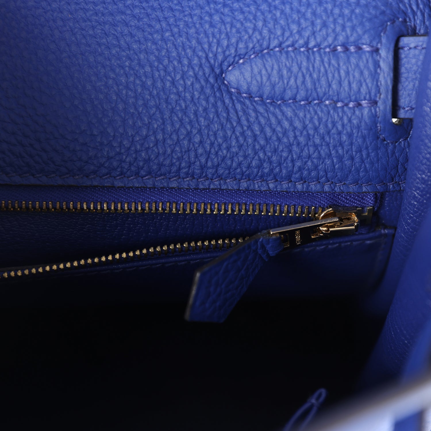 Hermes Kelly Retourne 32 Bleu Electric Togo Gold Hardware - Exclusu