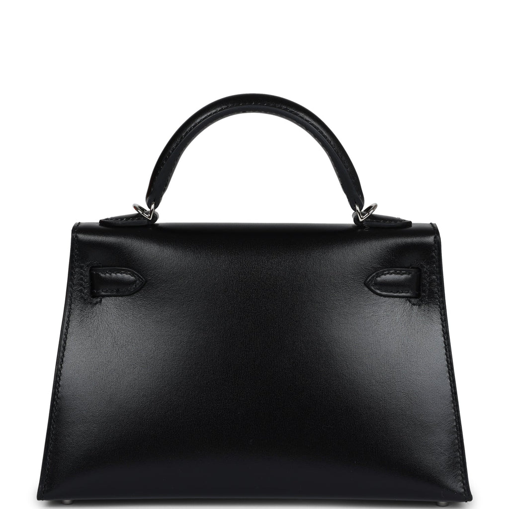 Hermes Kelly Sellier 20 Clouté Black Box Palladium Hardware - Exclusu