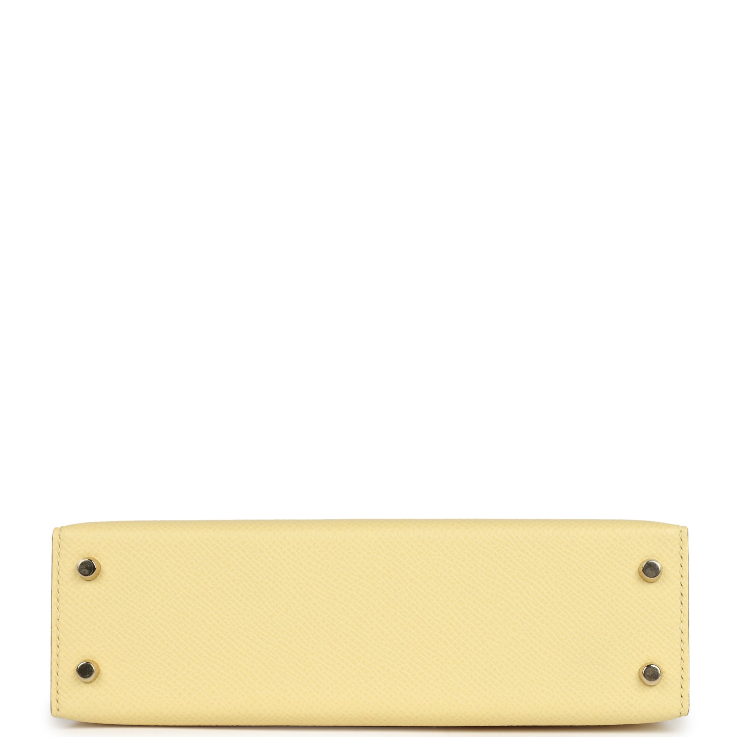 Hermes Special Order (HSS) Kelly Sellier 20 Jaune Poussin Verso Epsom Permabrass Hardware - Exclusu