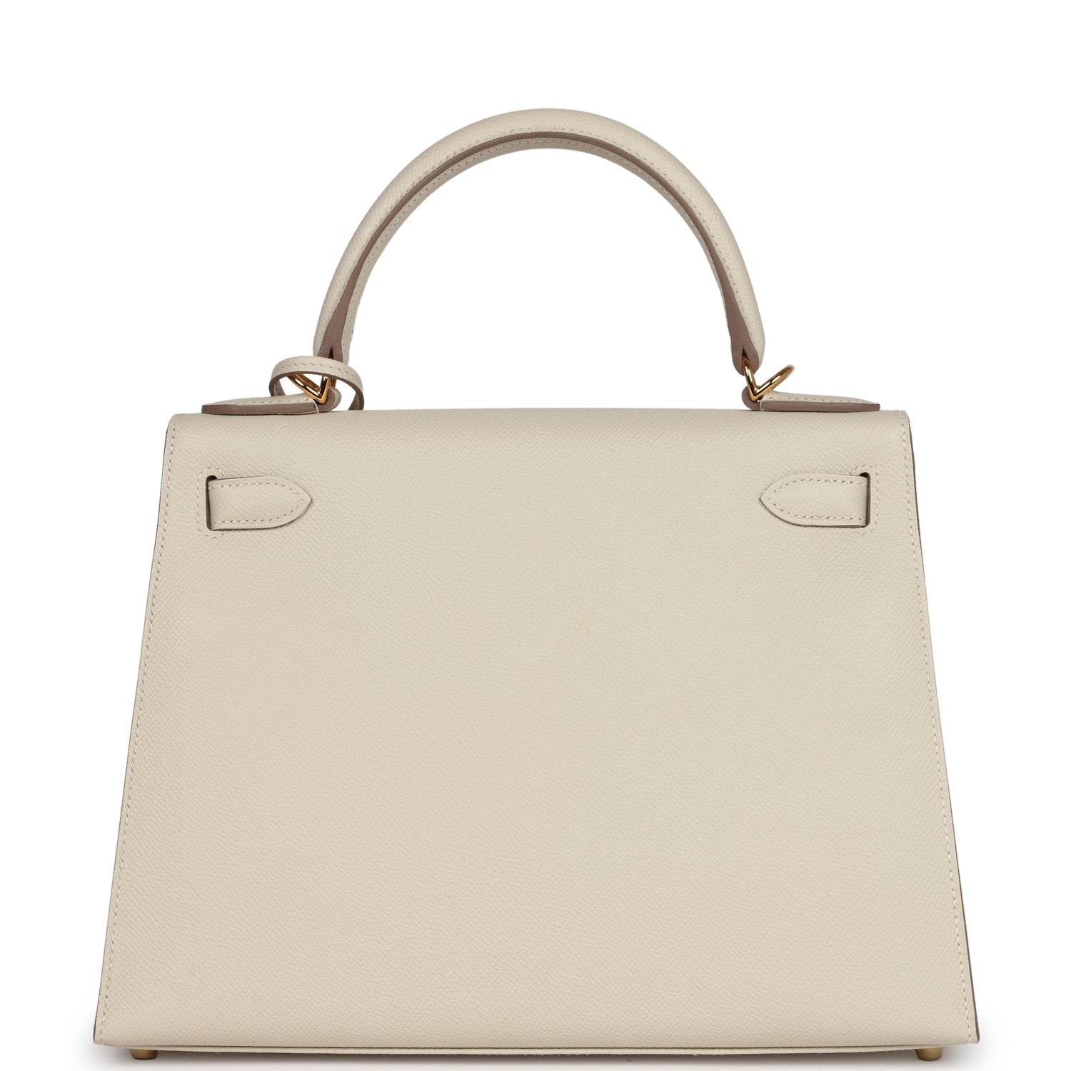 Hermes Kelly Sellier 28 Craie Epsom Gold Hardware - Exclusu