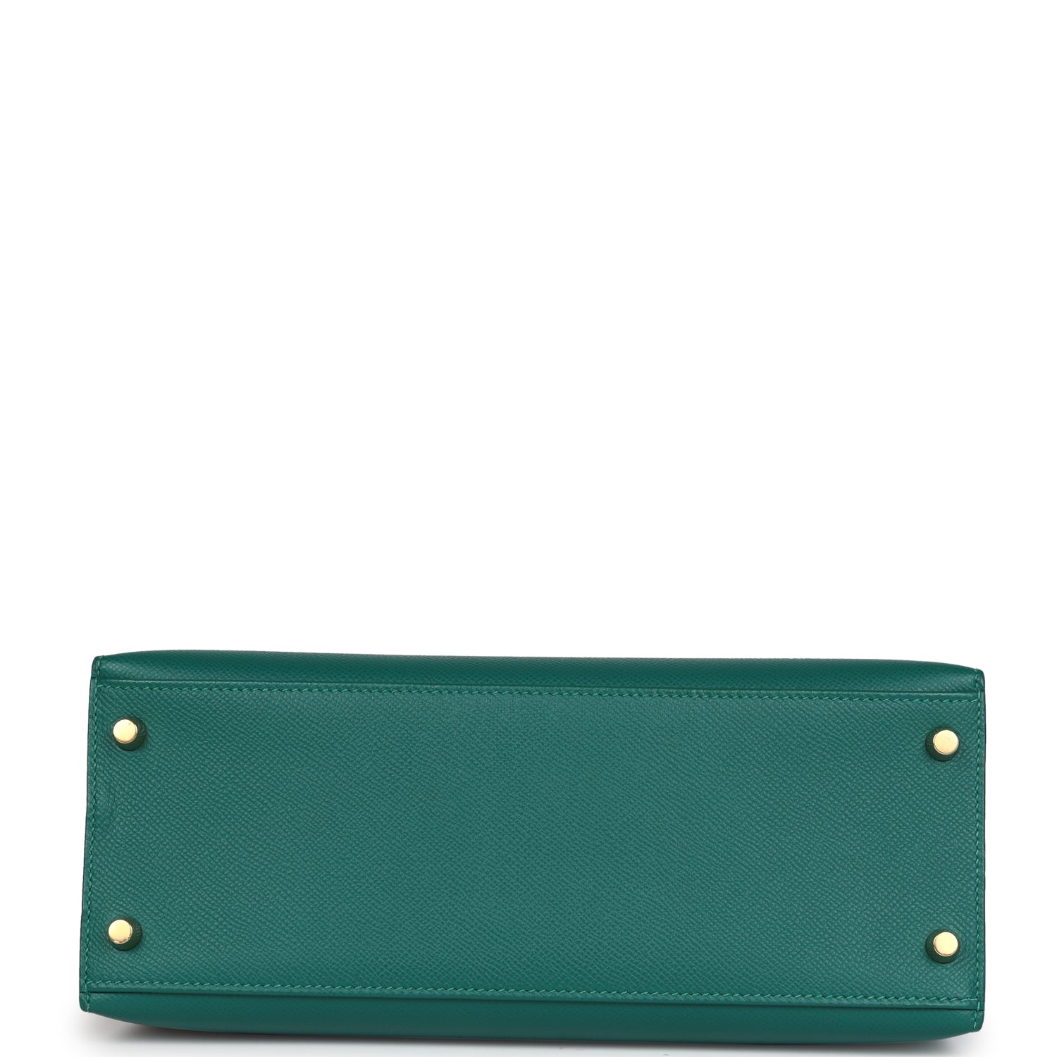 Hermes Kelly Sellier 28 Malachite Epsom Gold Hardware - Exclusu