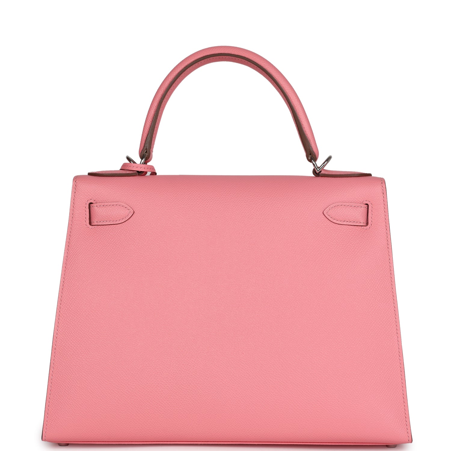 Hermes Kelly Sellier 28 Rose Confetti Epsom Palladium Hardware - Exclusu