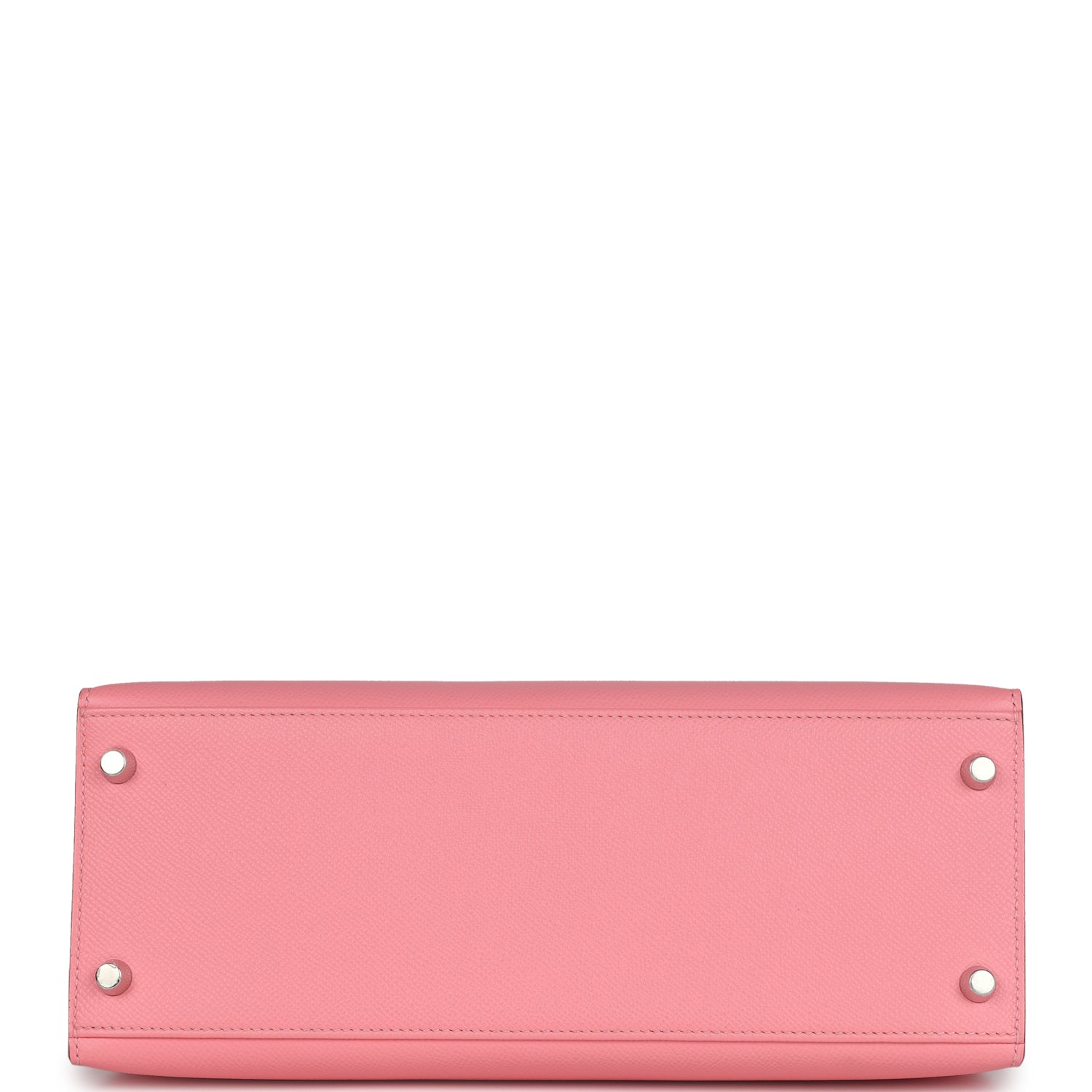 Hermes Kelly Sellier 28 Rose Confetti Epsom Palladium Hardware - Exclusu
