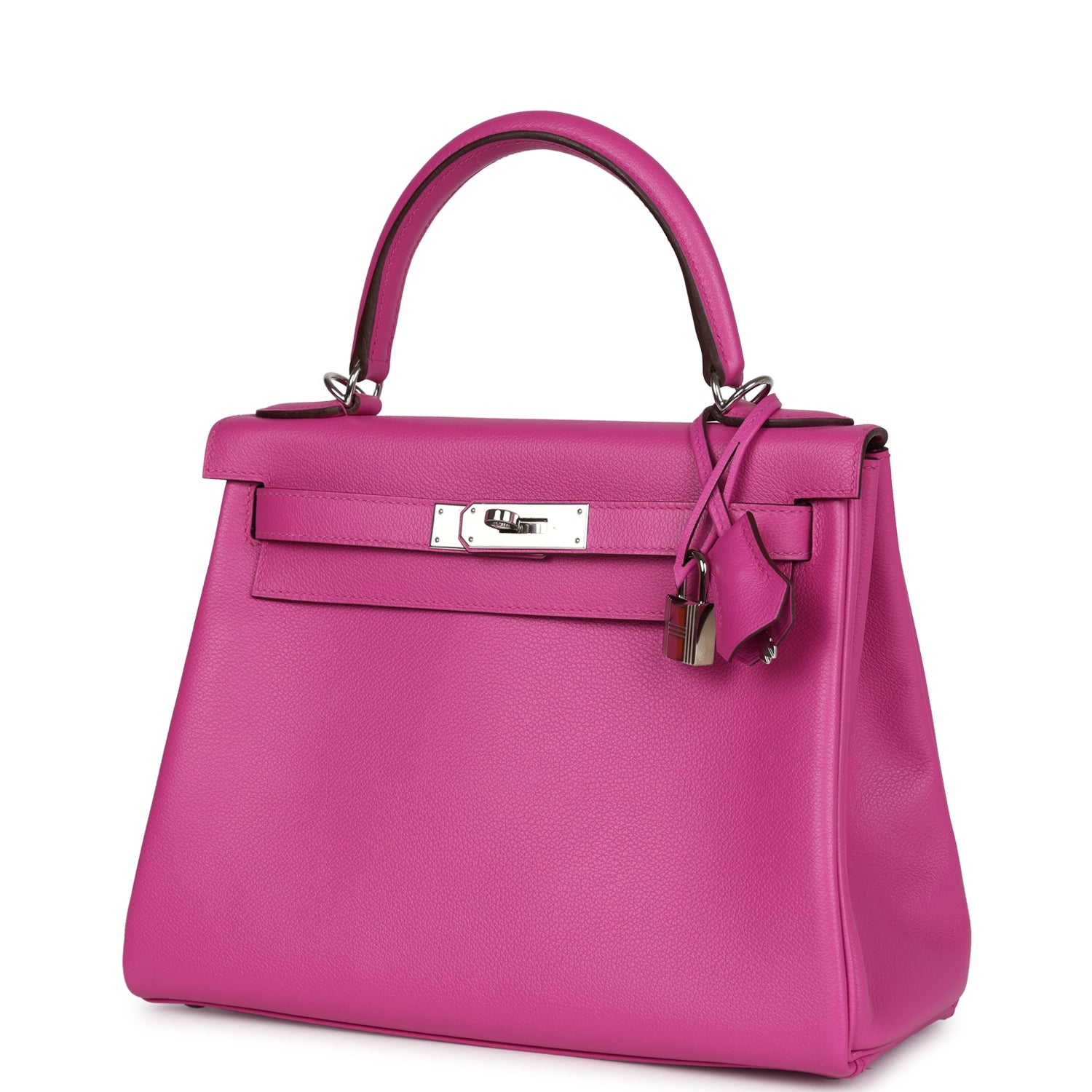 Hermes Kelly Retourne 28 Magnolia Evercolor Palladium Hardware - Exclusu