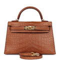 Hermes Kelly Sellier 20 Gold Matte Alligator Gold Hardware - Exclusu