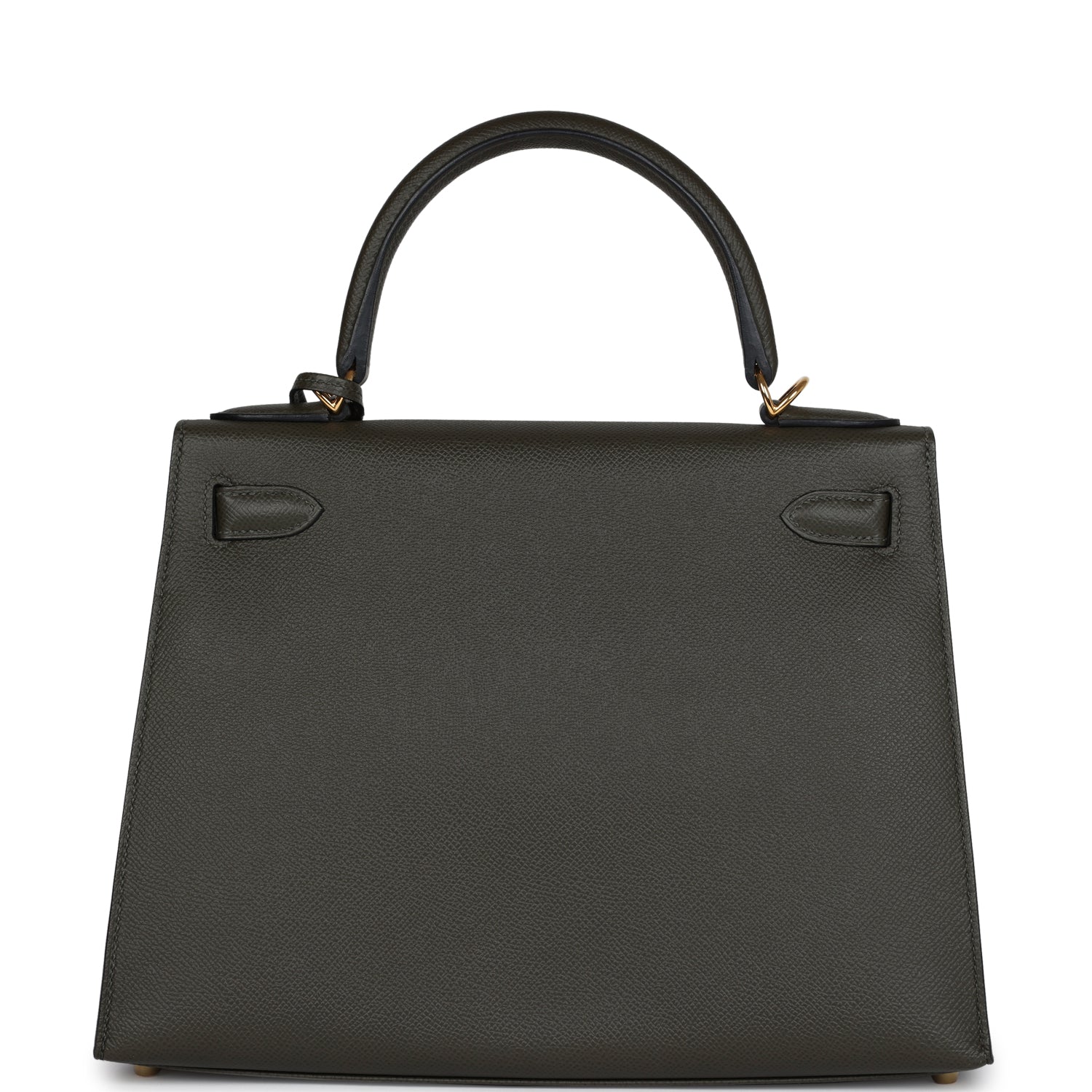 Hermes Kelly Sellier 28 Vert De Gris Epsom Gold Hardware - Exclusu