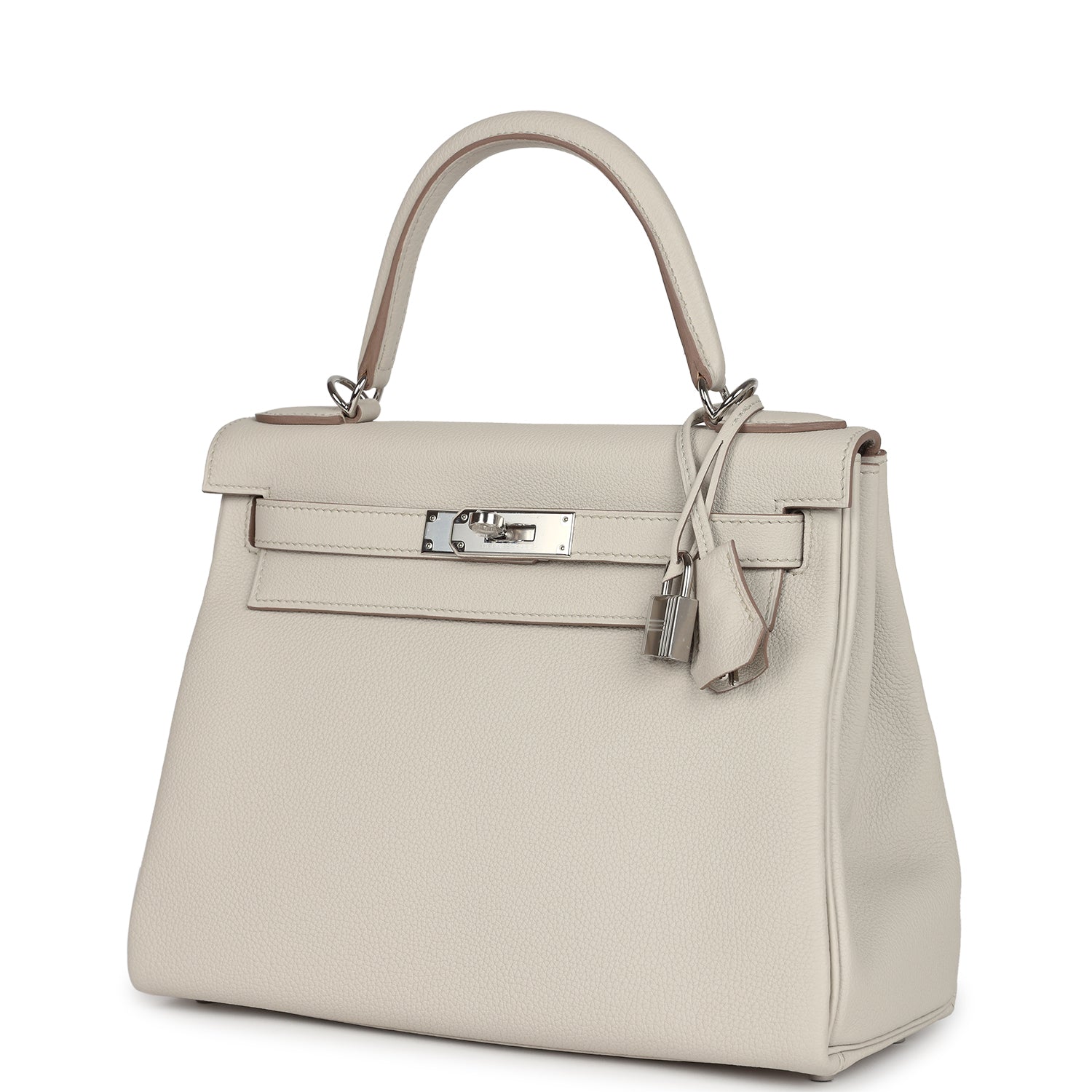 Hermes Kelly Retourne 28 Beton Togo Palladium Hardware - Exclusu