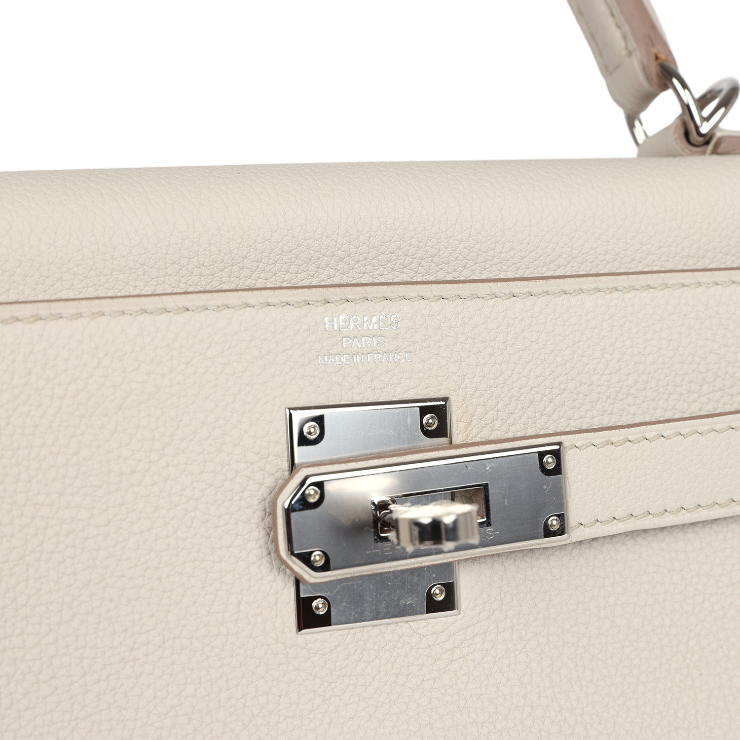 Hermes Kelly Retourne 28 Beton Togo Palladium Hardware - Exclusu